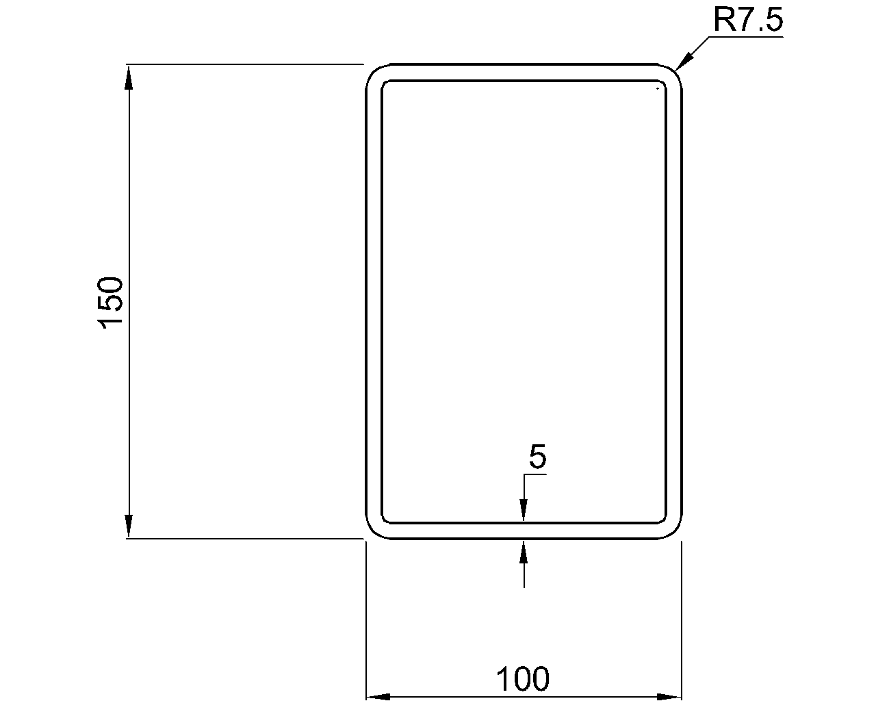 Celsius 355 RHS 150x100x5