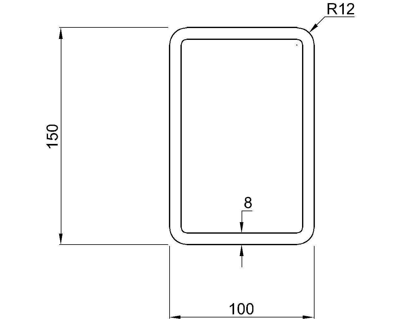 Celsius 355 RHS 150x100x8