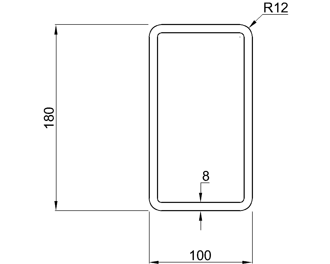 Celsius 355 RHS 180x100x8