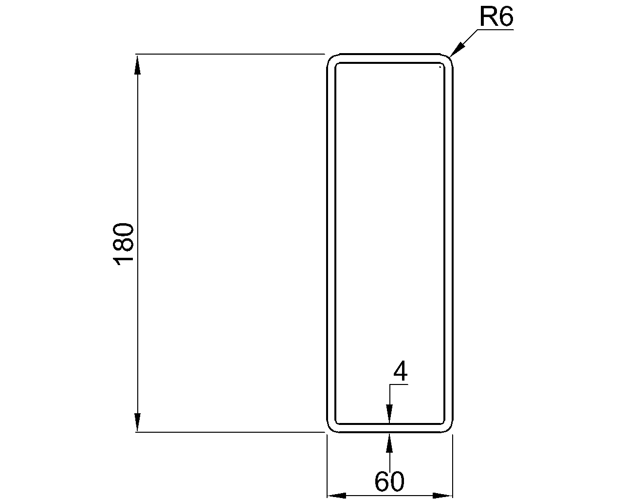Celsius 355 RHS 180x60x4