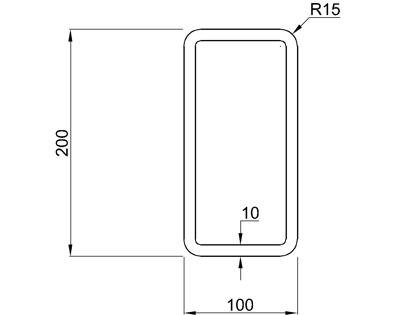 Celsius 355 RHS 200x100x10