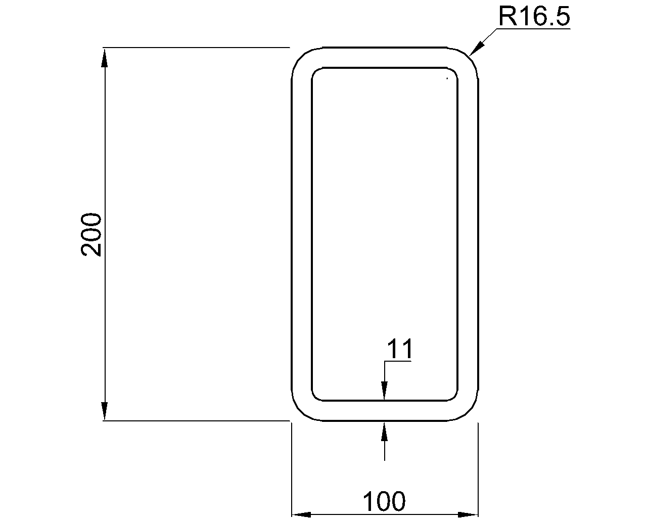 Celsius 355 RHS 200x100x11