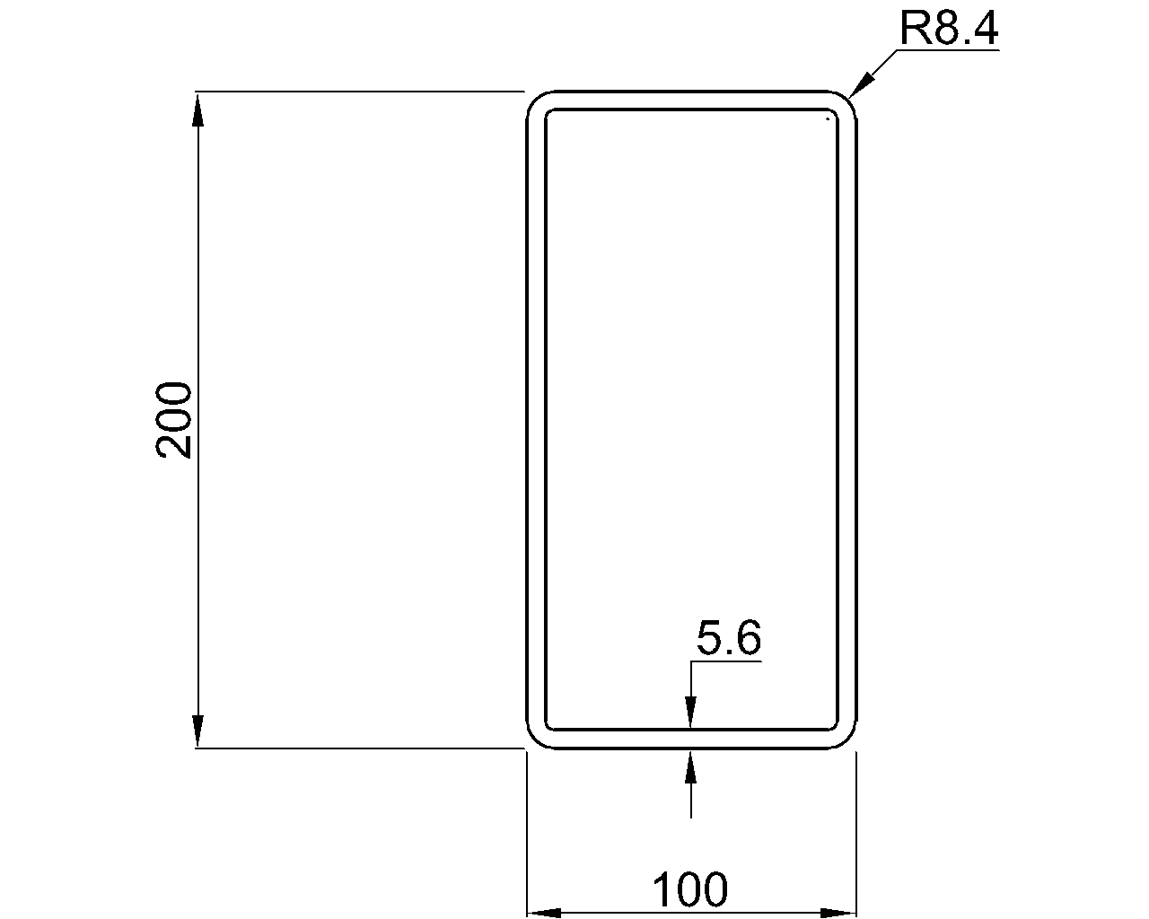 Celsius 355 RHS 200x100x5.6