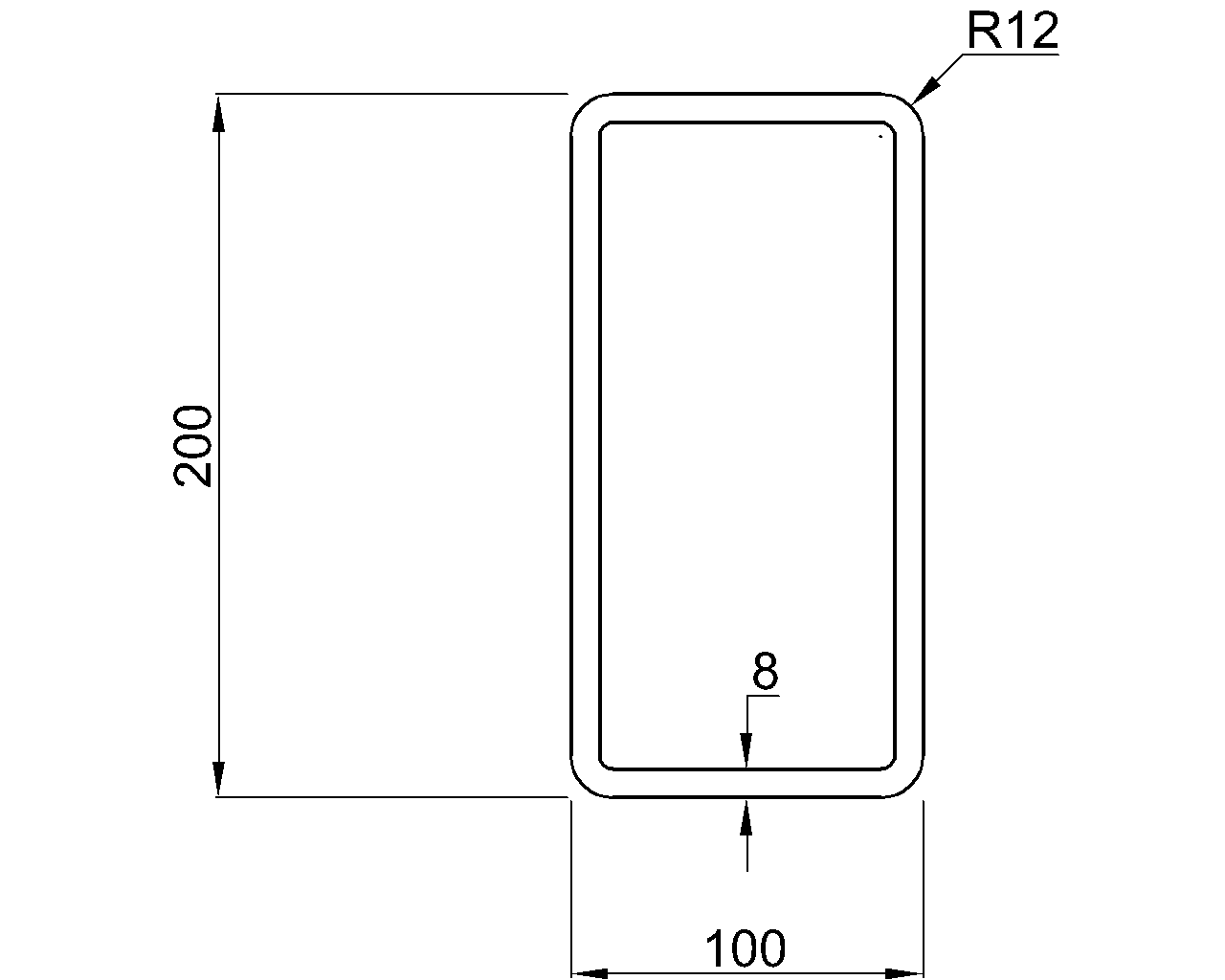 Celsius 355 RHS 200x100x8