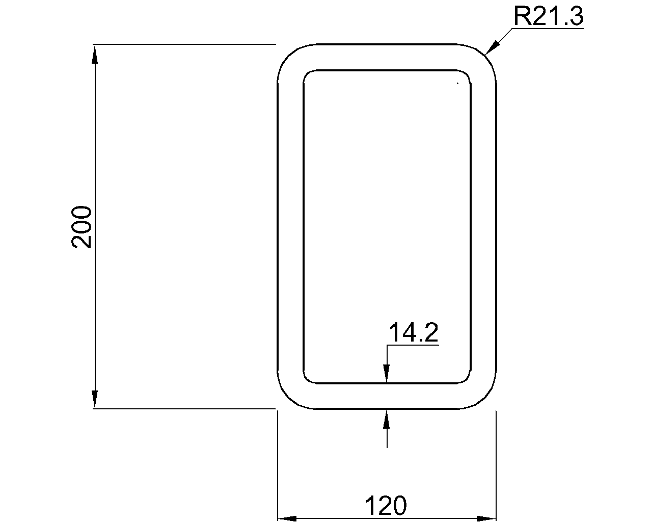 Celsius 355 RHS 200x120x14.2