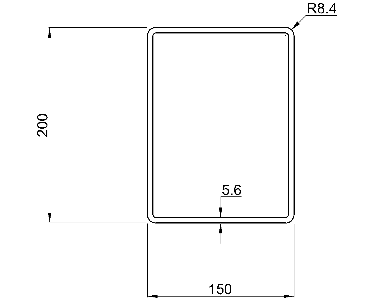 Celsius 355 RHS 200x150x5.6