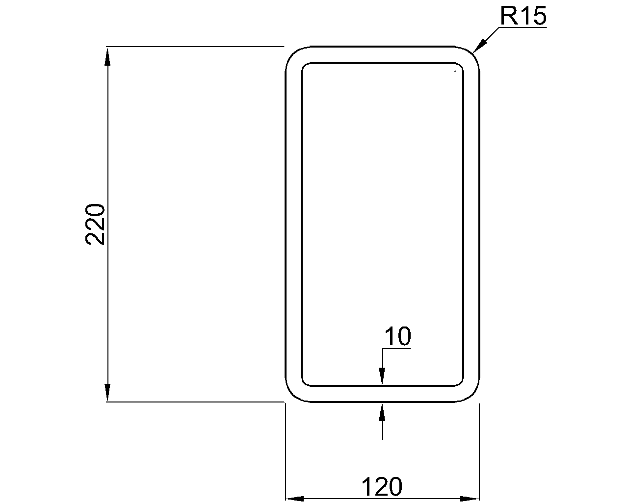 Celsius 355 RHS 220x120x10