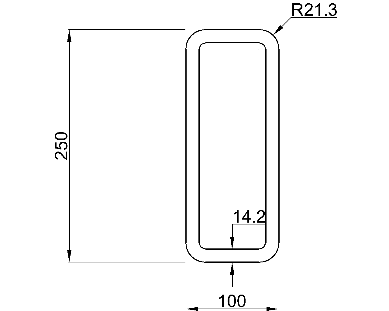Celsius 355 RHS 250x100x14.2