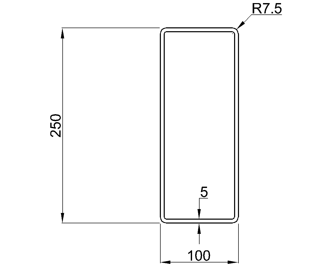 Celsius 355 RHS 250x100x5