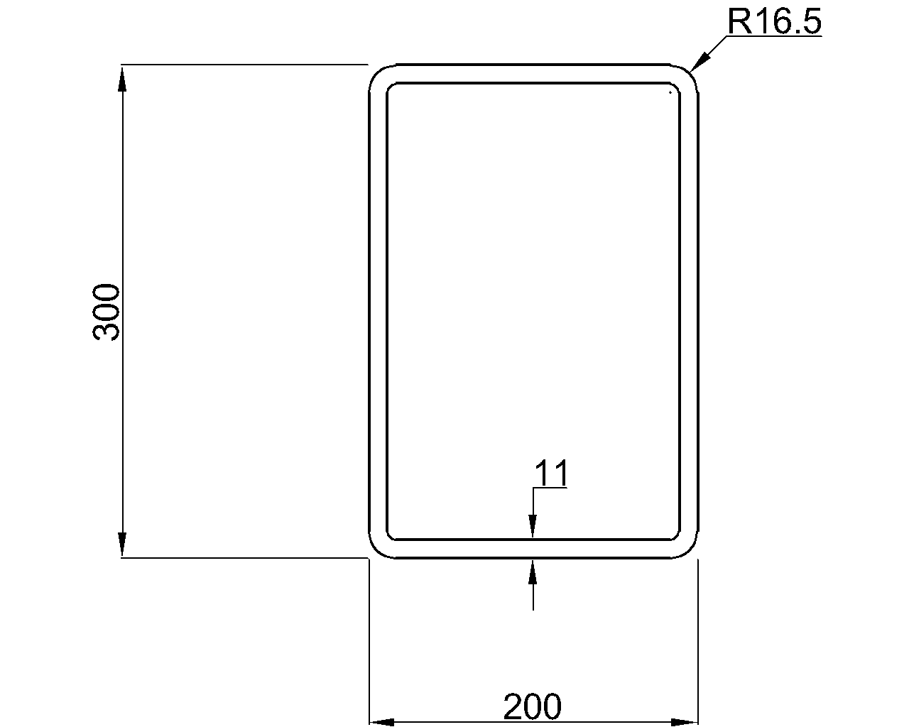 Celsius 355 RHS 300x200x11