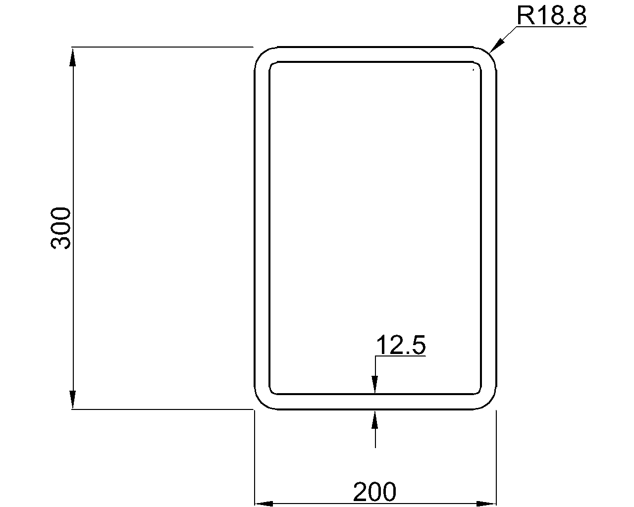 Celsius 355 RHS 300x200x12.5