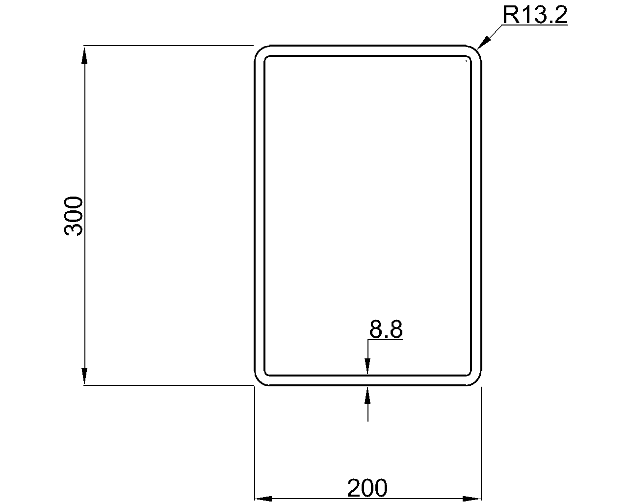 Celsius 355 RHS 300x200x8.8