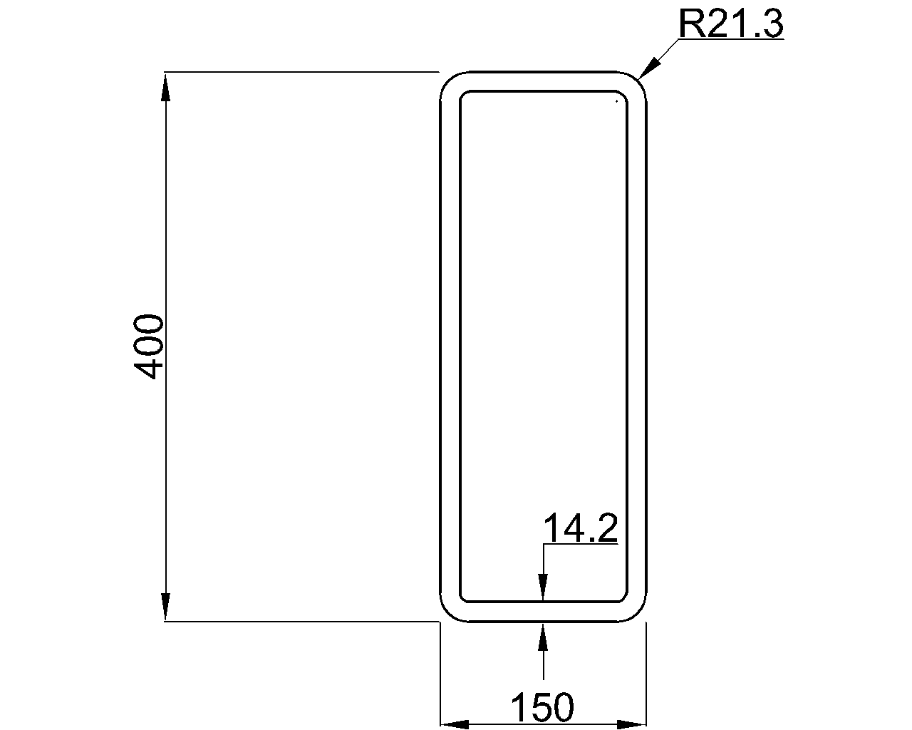 Celsius 355 RHS 400x150x14.2