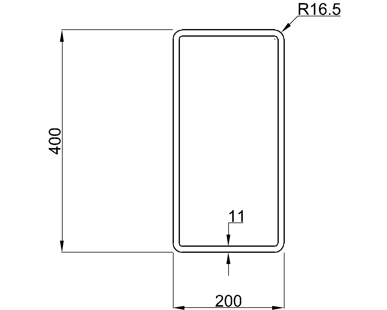 Celsius 355 RHS 400x200x11