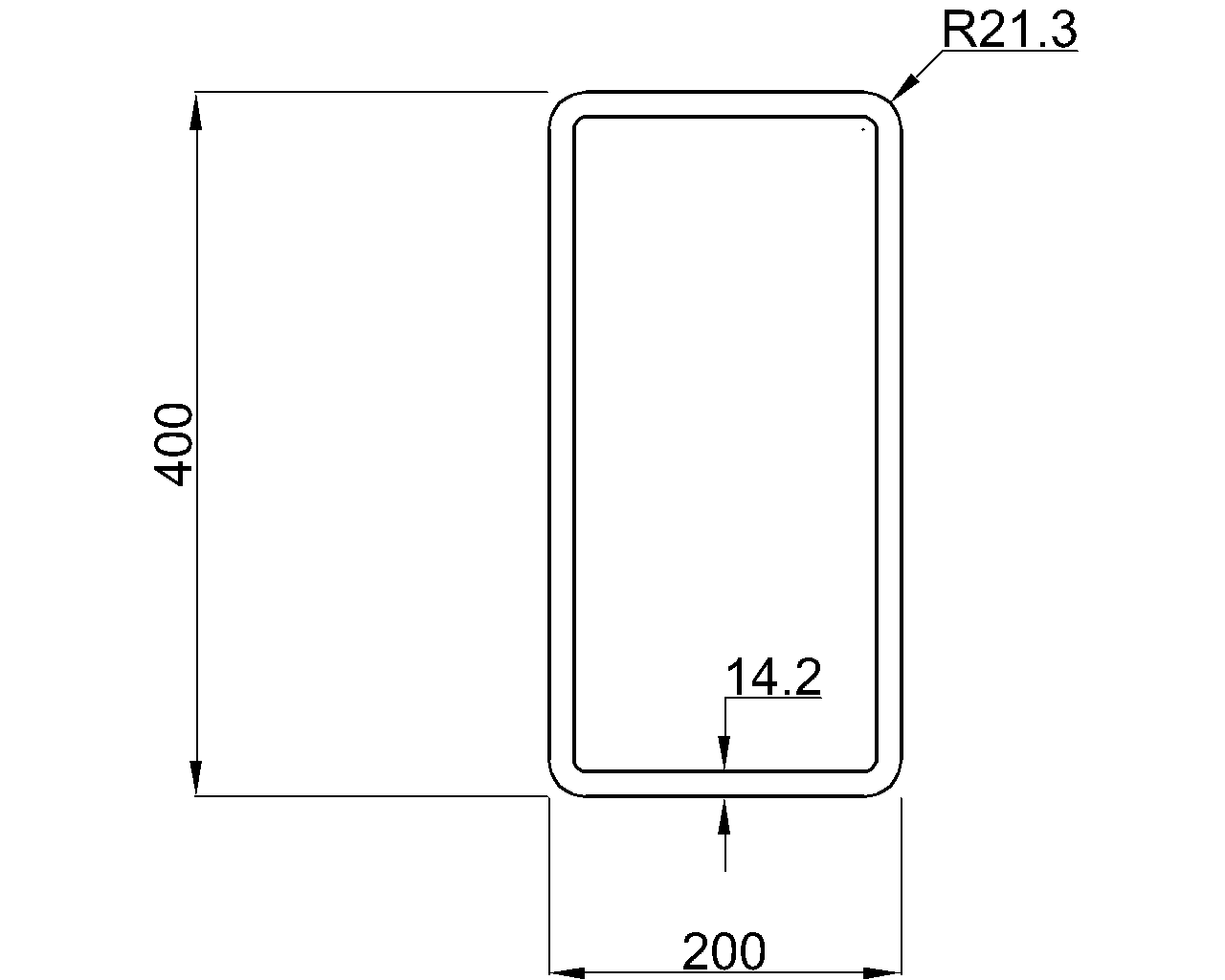 Celsius 355 RHS 400x200x14.2