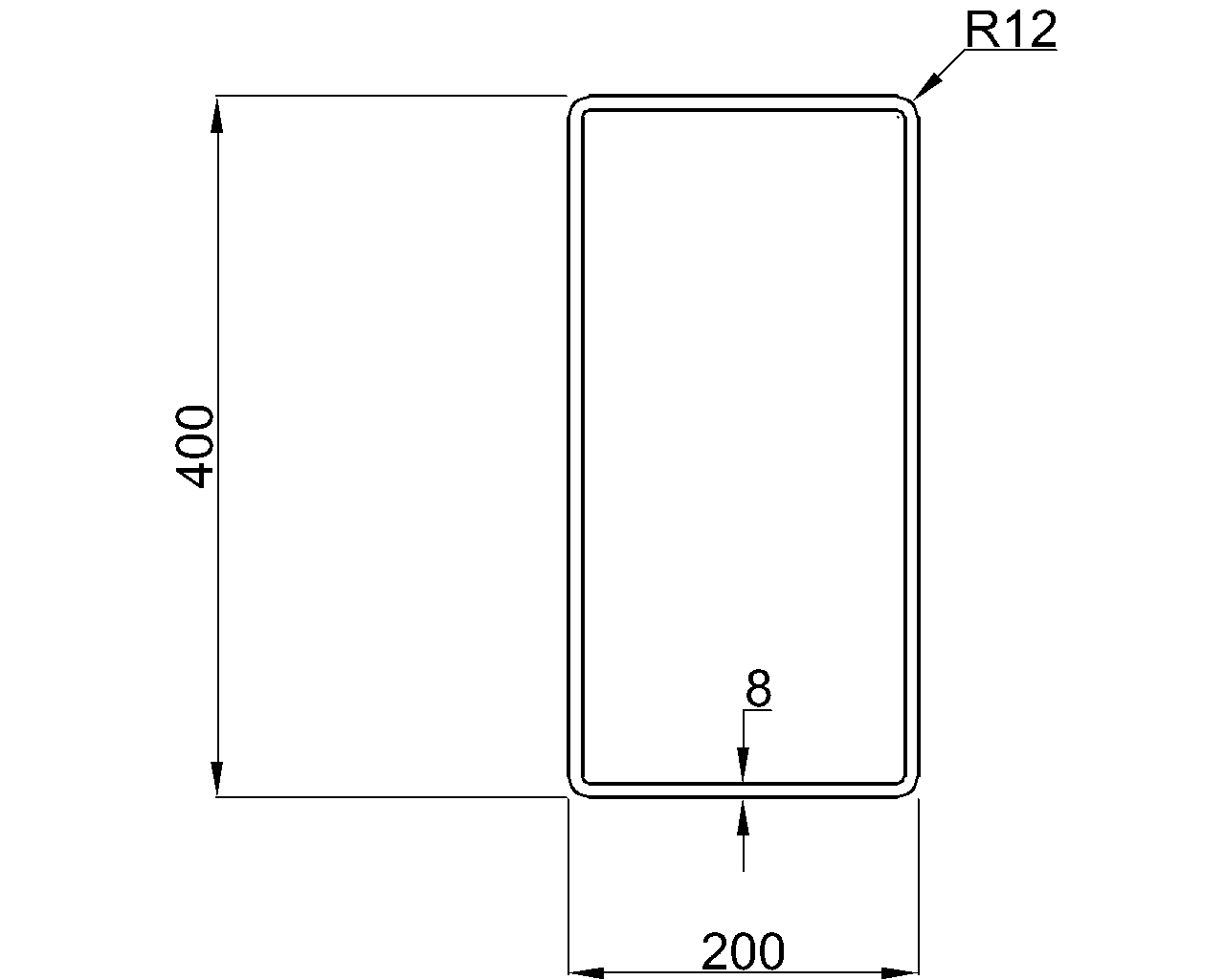 Celsius 355 RHS 400x200x8