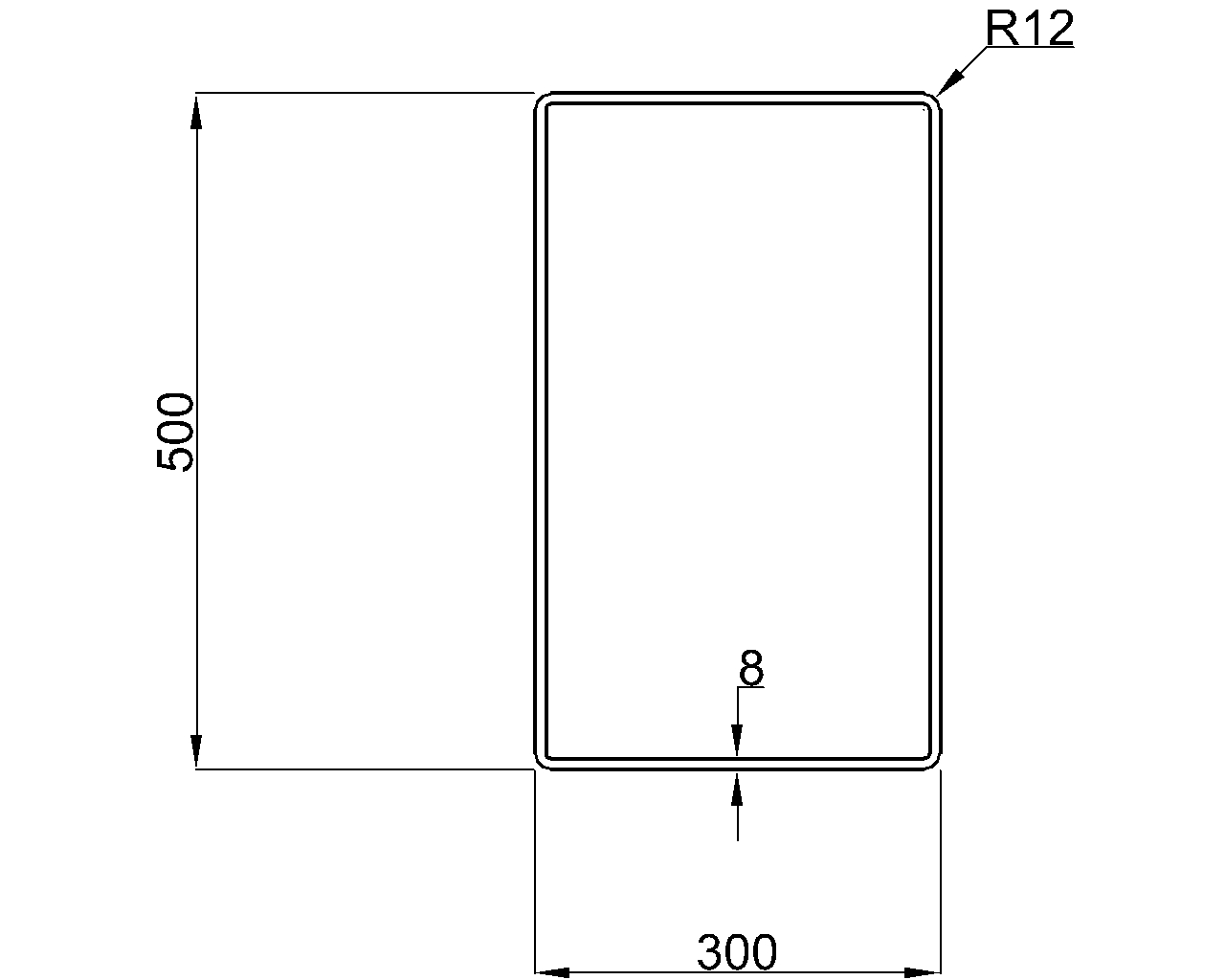 Celsius 355 RHS 500x300x8