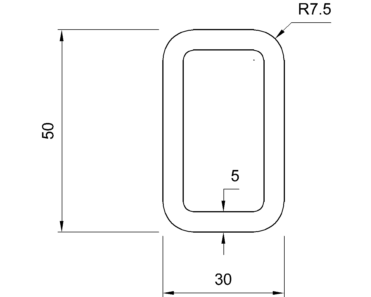 Celsius 355 RHS 50x30x5