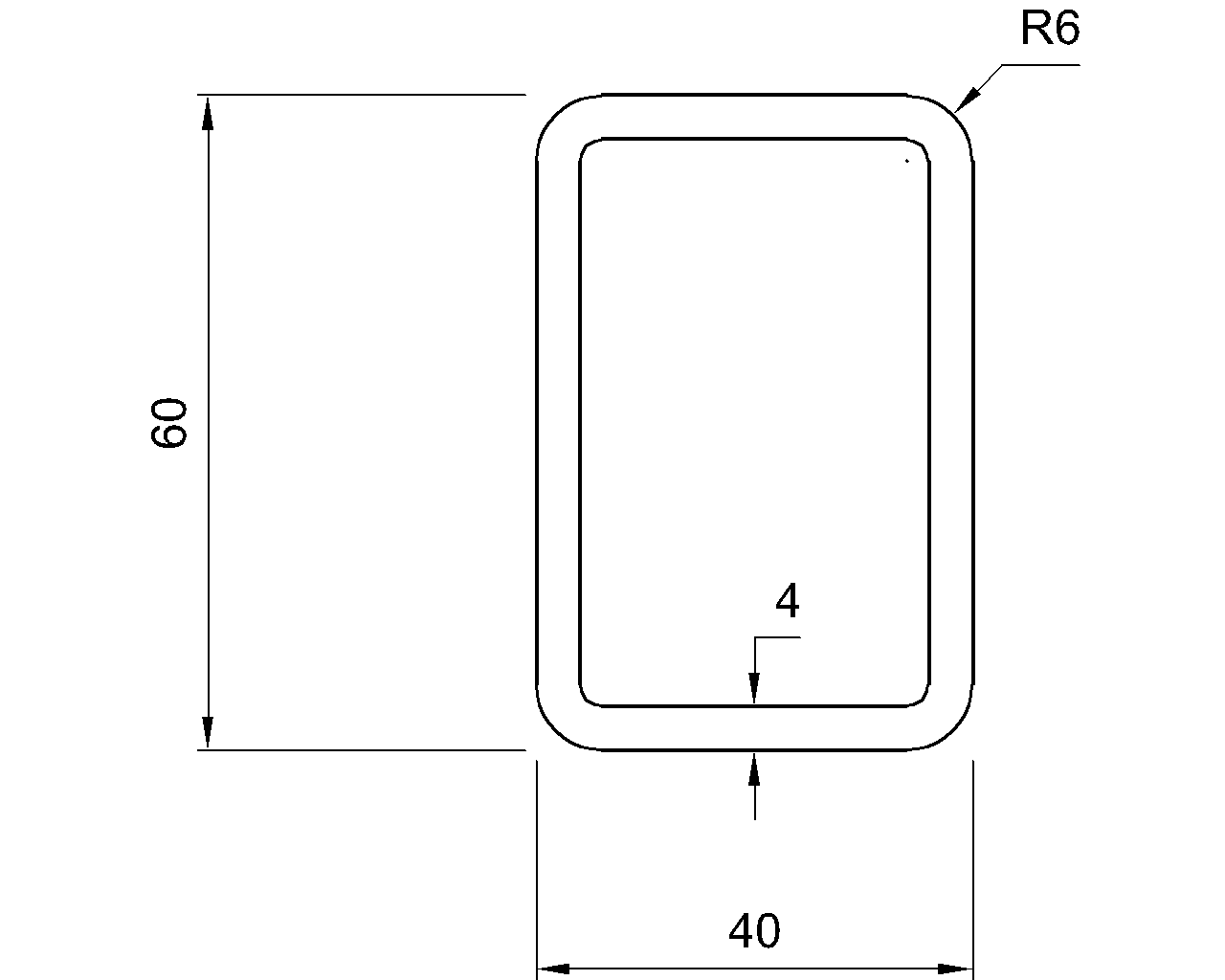 Celsius 355 RHS 60x40x4