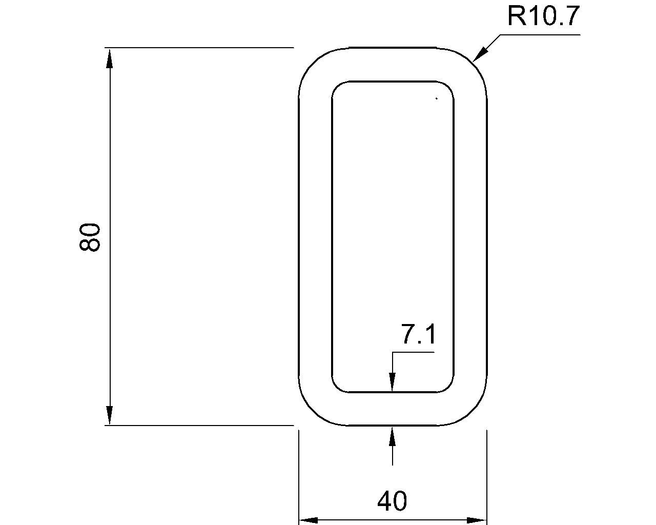 Celsius 355 RHS 80x40x7.1