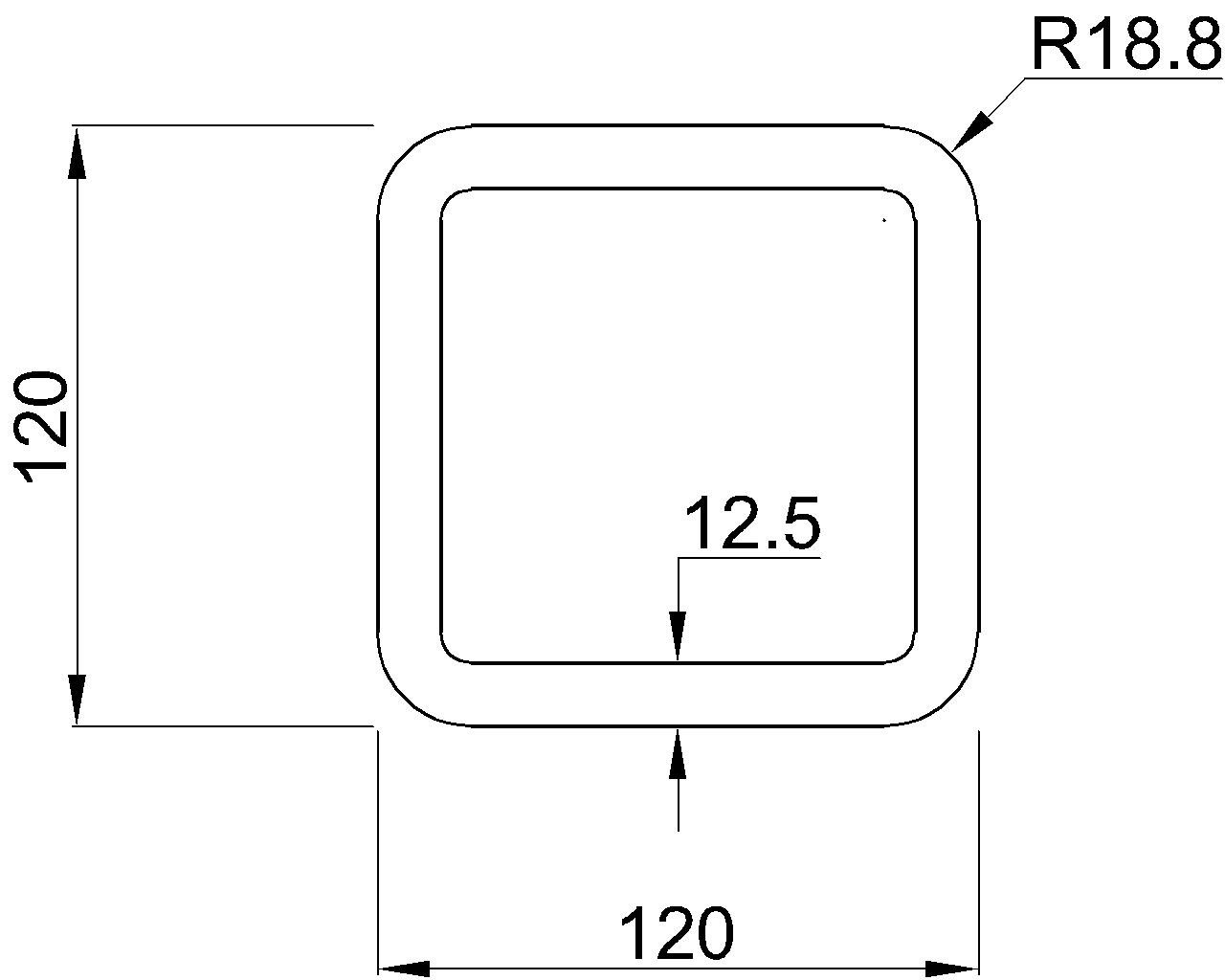 Celsius 355 SHS 120x120x12.5