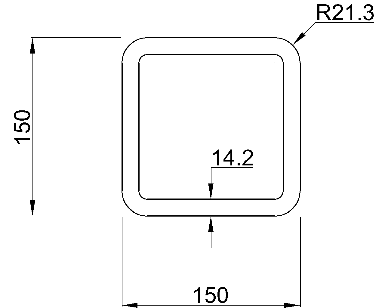Celsius 355 SHS 150x150x14.2