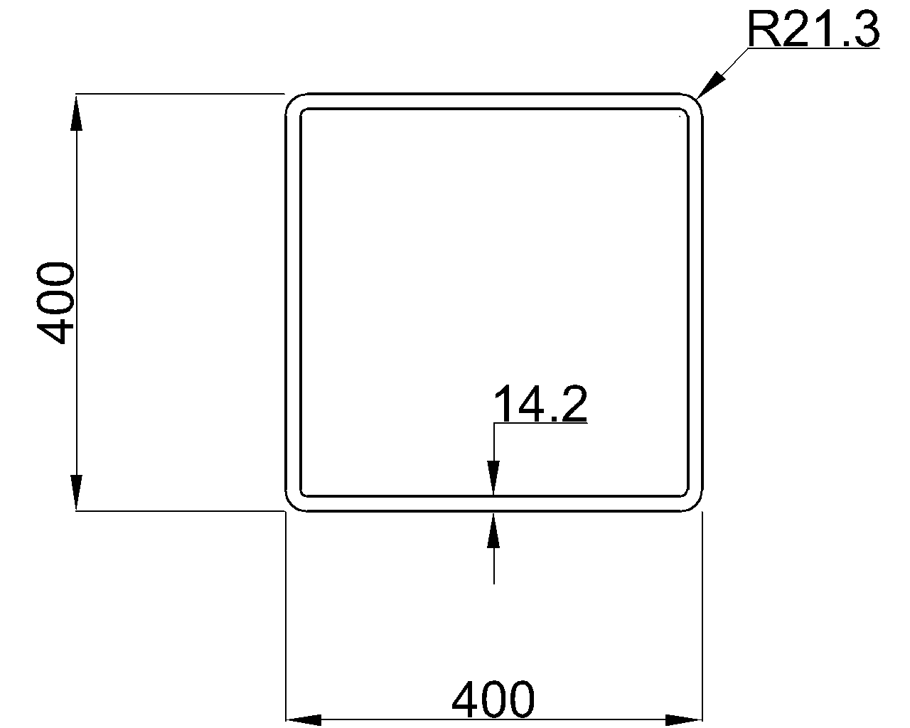 Celsius 355 SHS 400x400x14.2