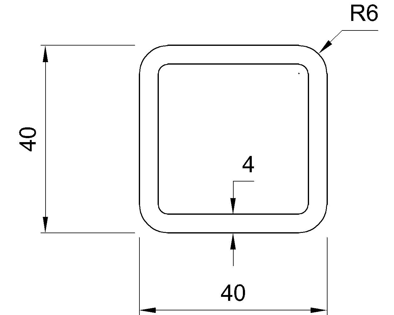 Celsius 355 SHS 40x40x4