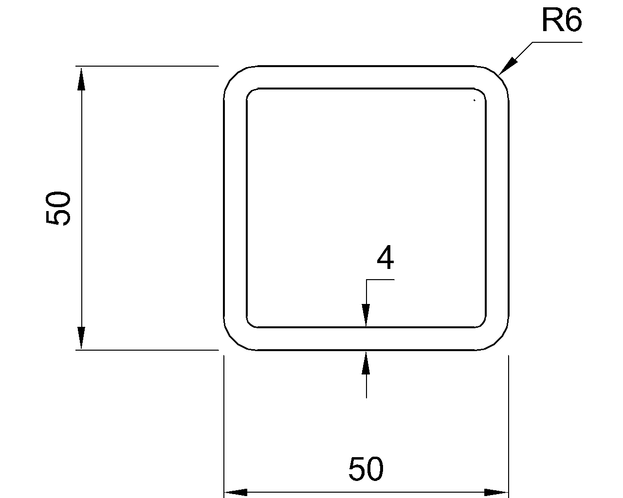 Celsius 355 SHS 50x50x4