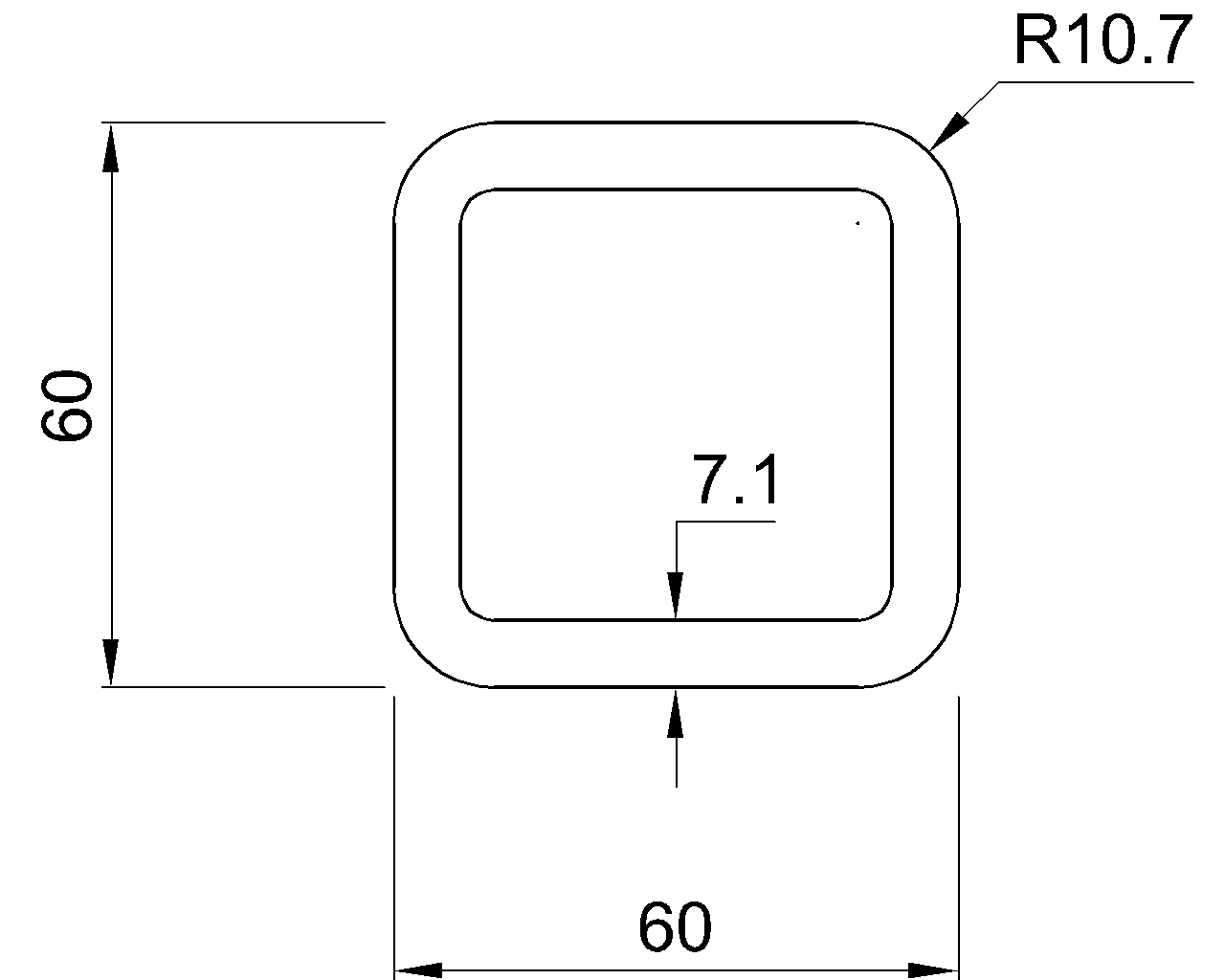 Celsius 355 SHS 60x60x7.1