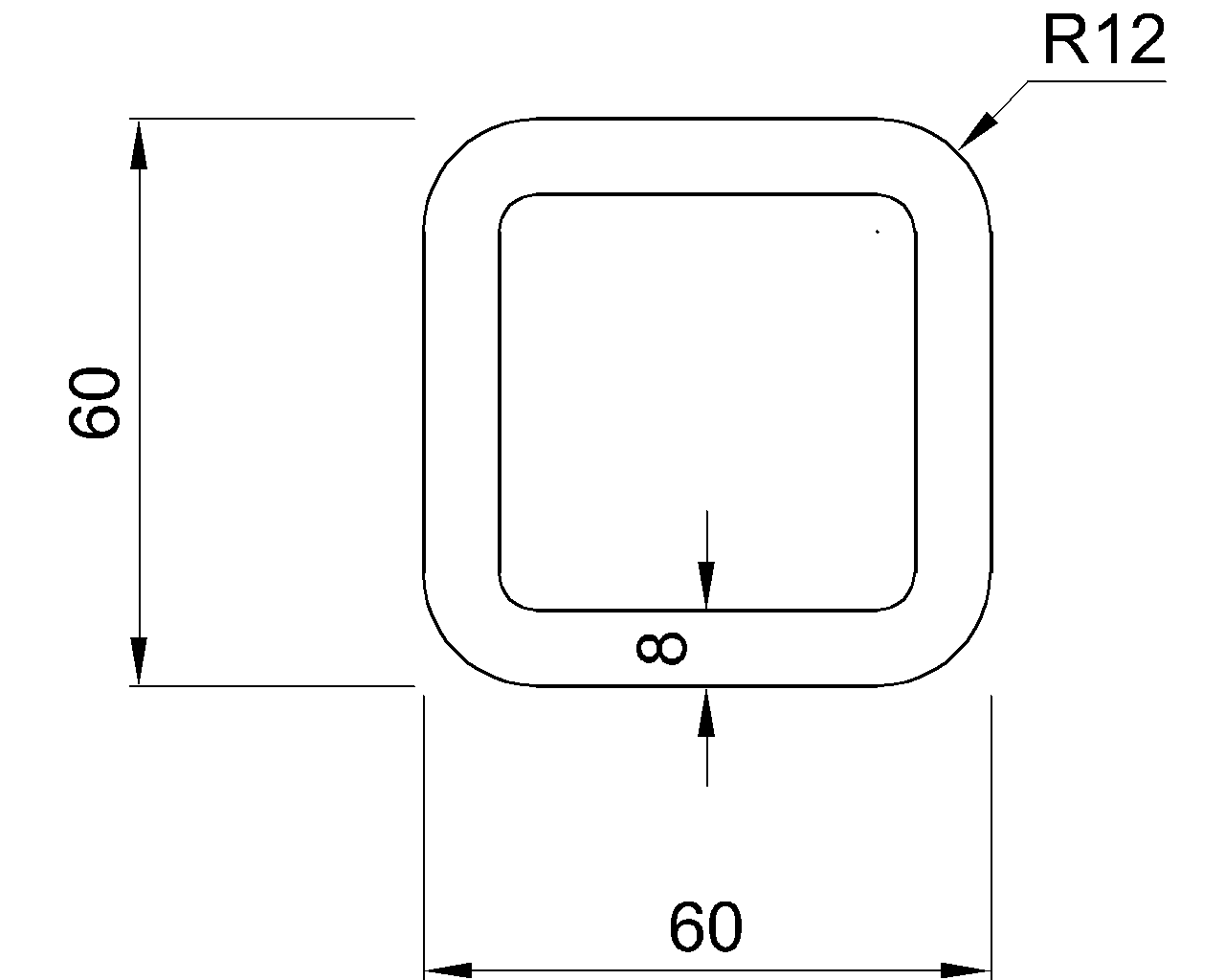 Celsius 355 SHS 60x60x8