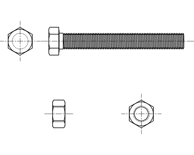 3692 M33 Bolt – BS 3692 Standard – Your Steel Standards & CAD File Hub