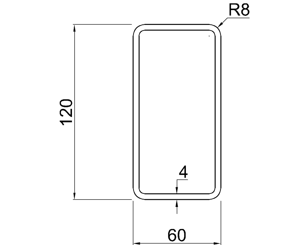 RHS 120x60x4 – Your Steel Standards & CAD File Hub