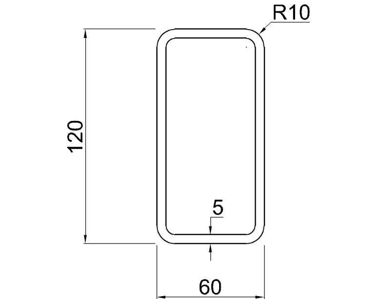RHS 120x60x5 – Your Steel Standards & CAD File Hub