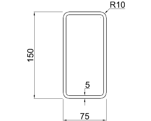 RHS 150x75x5 – Your Steel Standards & CAD File Hub