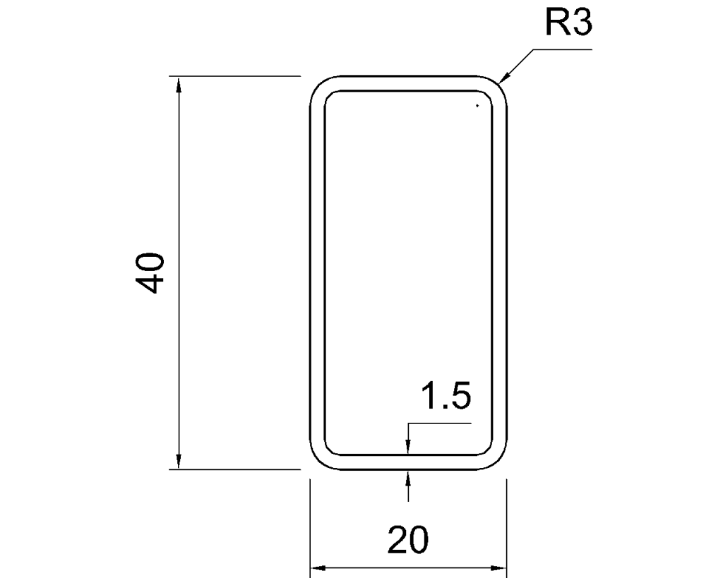 RHS 40x20x1.5 – Your Steel Standards & CAD File Hub