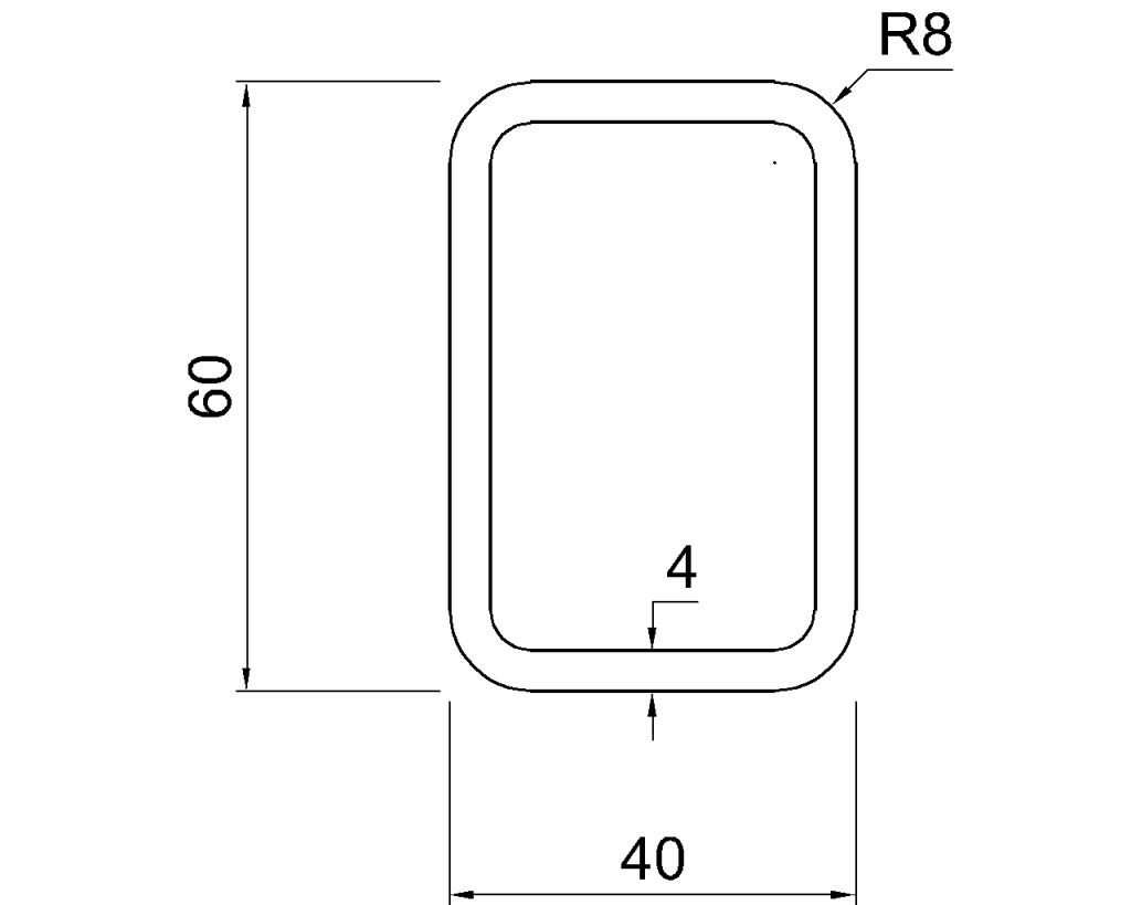 Material Rhs400 RHS 60x40x4 – Your Steel Standards & CAD File Hub