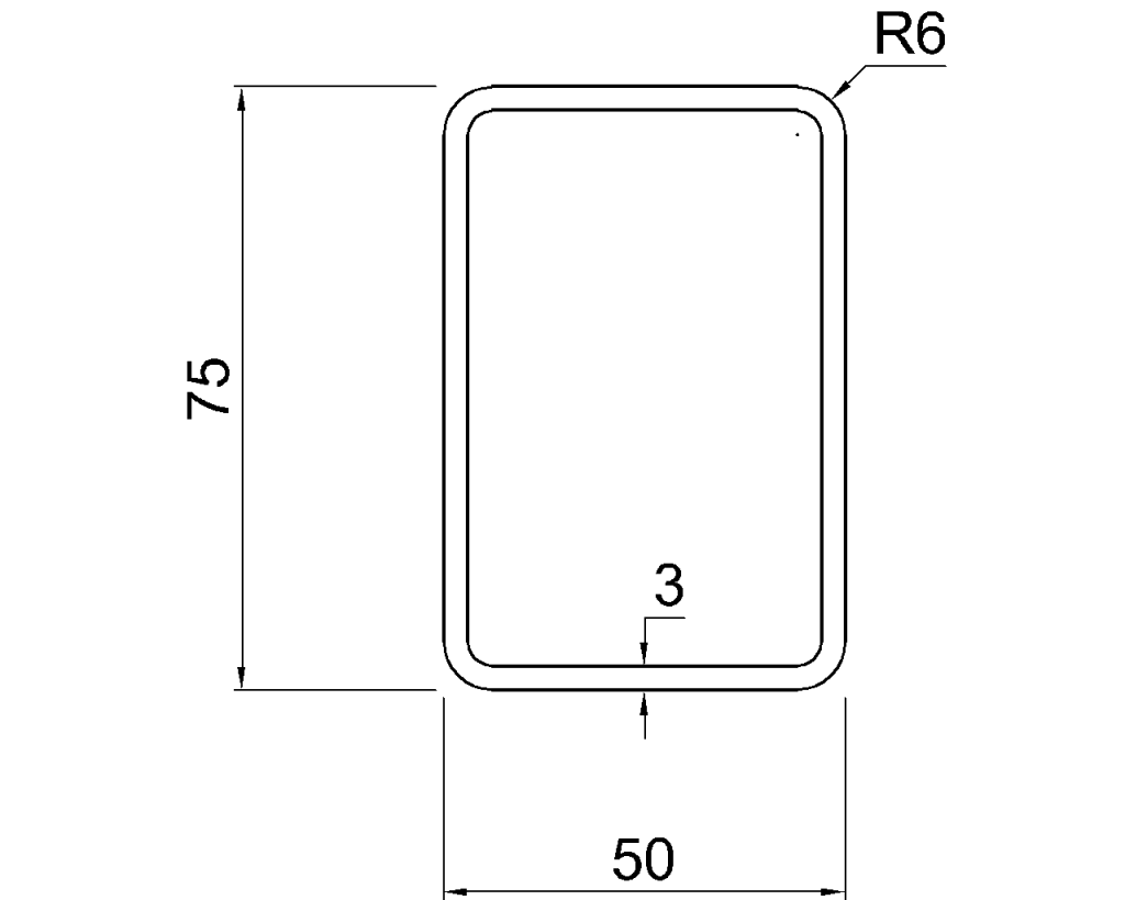75x50 Rhs RHS 75x50x3 – Your Steel Standards & CAD File Hub