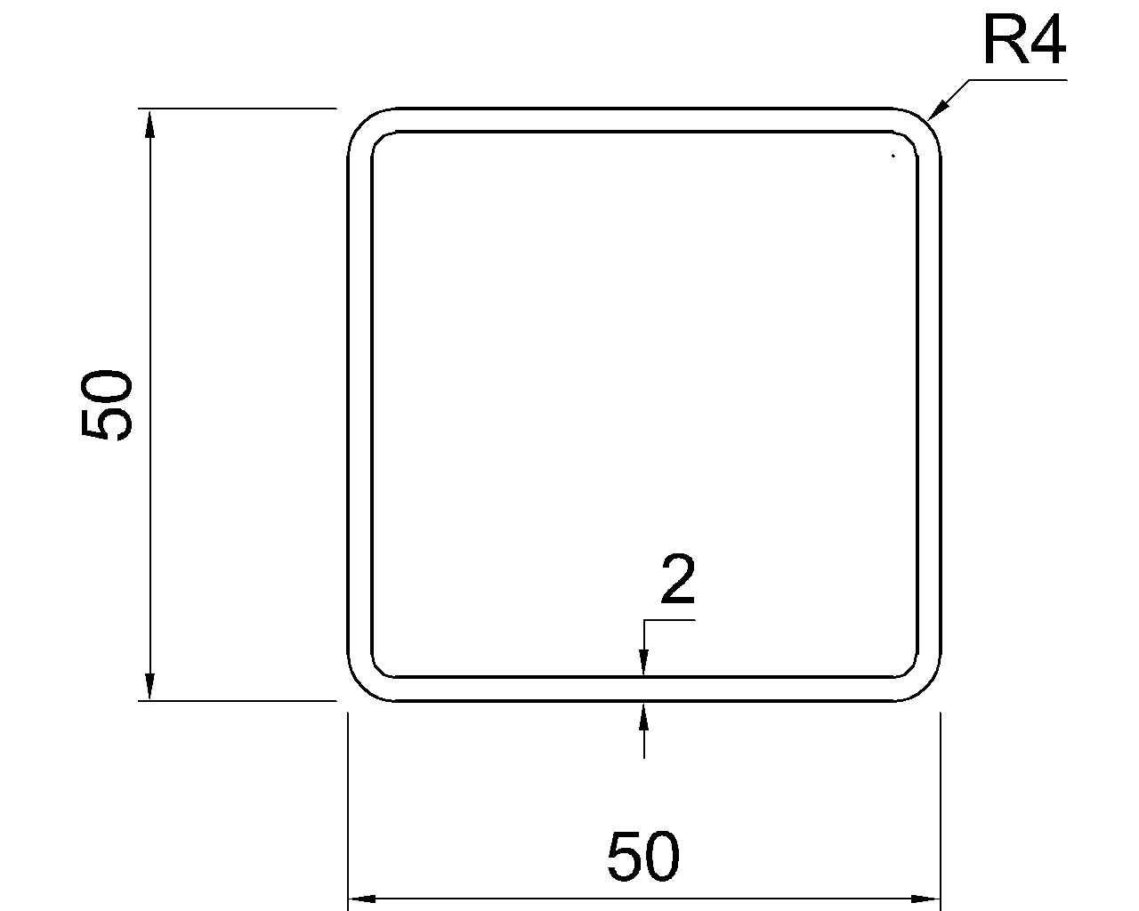 SHS 50x50x2