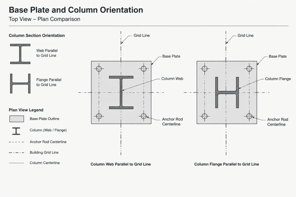 Anchor Rod Templates and Base Plate Hole Layouts: A Coordination Guide structural steel illustration