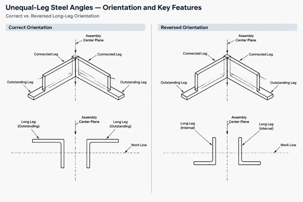 Back-to-Back Steel Channels and Angles: Orientation, Spacing, and Detailing structural steel illustration