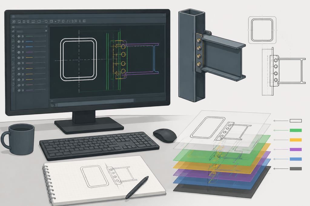 Celsius 355 RHS 150x100x10 engineering illustration