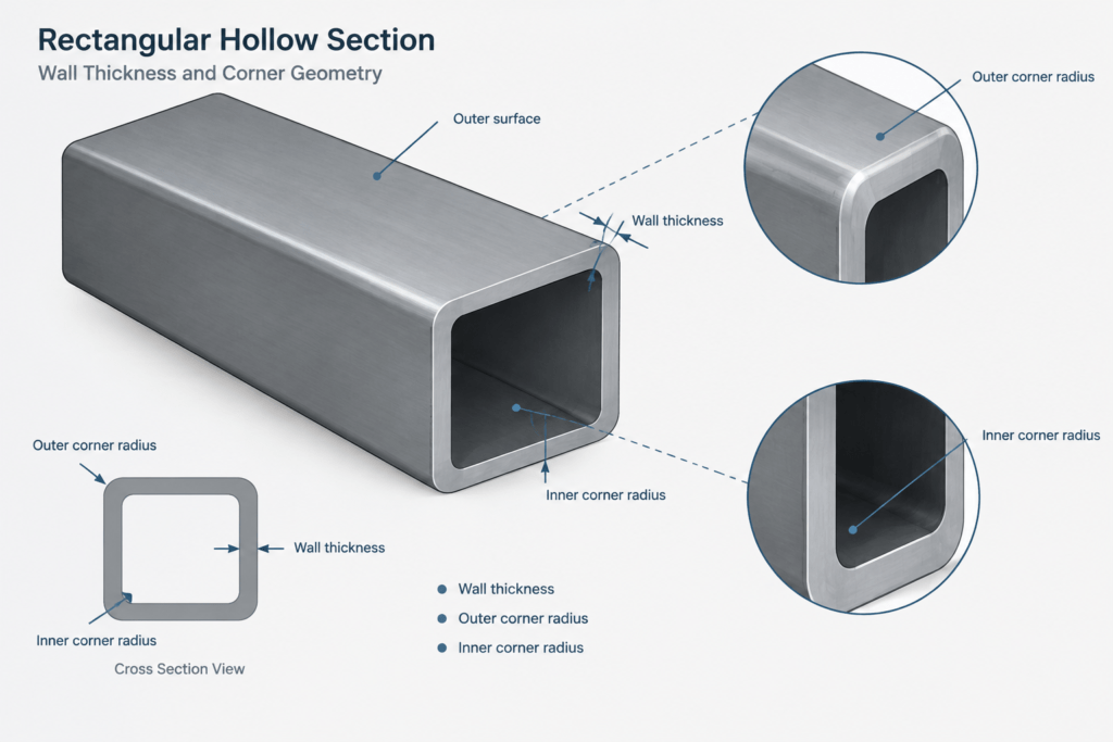 Celsius 355 RHS 450x150x8.8 structural steel illustration