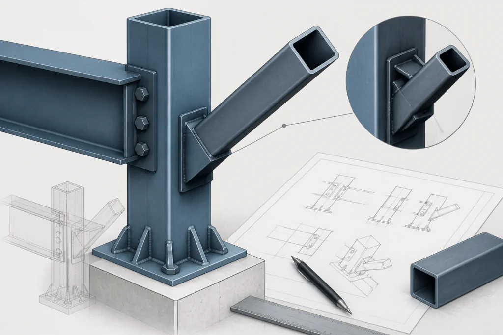 Celsius 355 SHS 140x140x14.2 engineering illustration