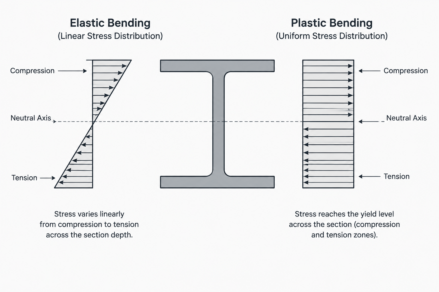Elastic vs. Plastic Section Modulus: S and Z in Steel Shape Tables
