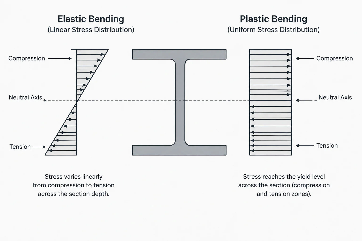 Elastic vs. Plastic Section Modulus: S and Z in Steel Shape Tables