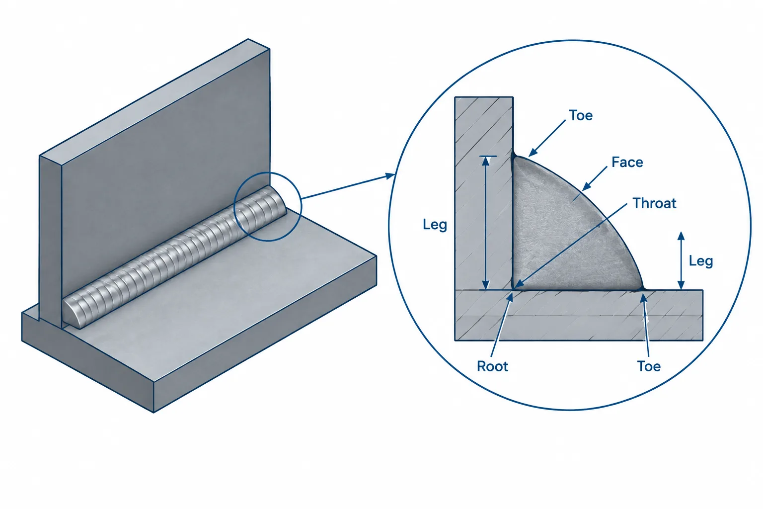 Fillet Weld Size, Leg Length, and Throat: A Practical Steel Detailing Guide
