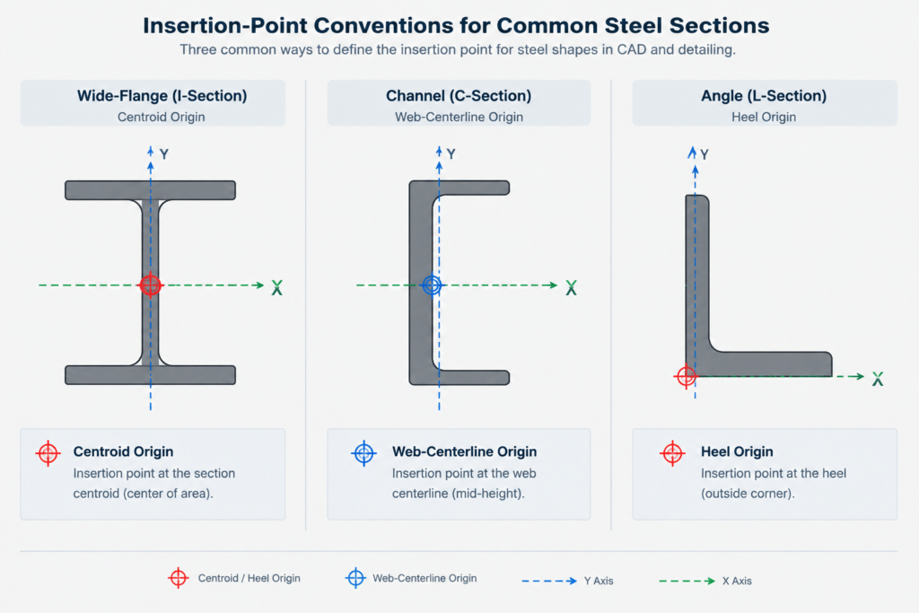How to Use Structural Steel Shape CAD Blocks Without Losing Dimensional Control structural steel illustration