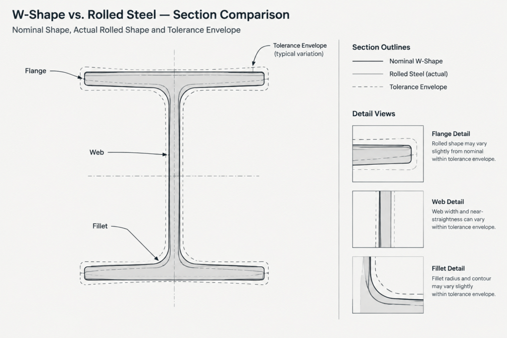 Mill, Fabrication, and Erection Tolerances in Structural Steel Detailing structural steel illustration