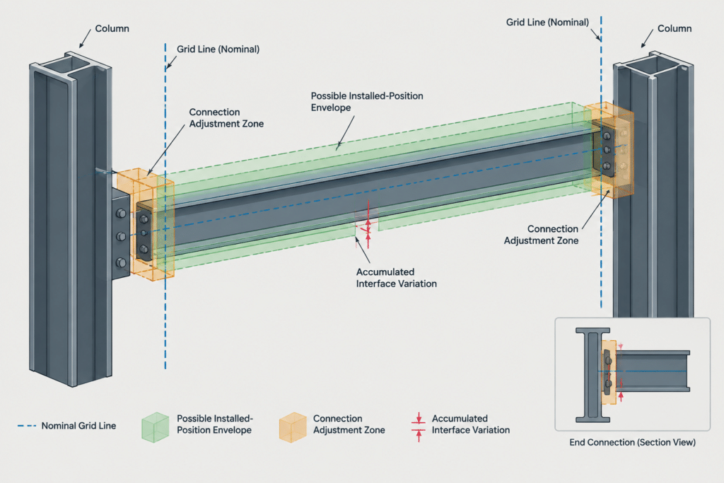 Mill, Fabrication, and Erection Tolerances in Structural Steel Detailing structural steel illustration